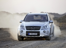 Пыльный след от Mercedes-Benz ML-Class